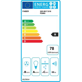 Faber Stilo Glass Smart A90 cappa da parete con controllo tramite app Wi-Fi, 90 cm, acciaio inox/vetro, classe energetica A+, 700 m³/h