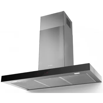 Faber Stilo Glass Smart A90 cappa da parete con controllo tramite app Wi-Fi, 90 cm, acciaio inox/vetro, classe energetica A+, 700 m³/h