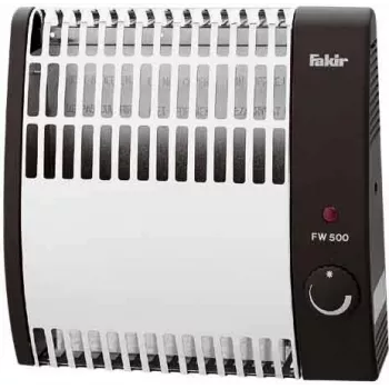 Fakir FW 500 cromato/antracite termoconvettore rapido con termostato antigelo, 500 W convettore a parete 6004006