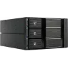 Fantec BP-SA2131 modulo backplane SAS/SATA a 3 vani per alloggiamento 5,25 pollici - hot-swap trayless, ventola 70mm, nero alluminio 2185