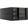 Fantec BP-SA2131 modulo backplane SAS/SATA a 3 vani per alloggiamento 5,25 pollici - hot-swap trayless, ventola 70mm, nero alluminio 2185