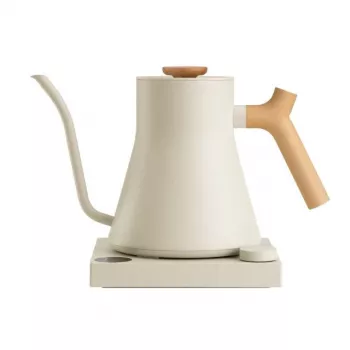 Fellow Stagg EKG PRO Bollitore elettrico pour-over 900ml sesamo-beige con manico in legno