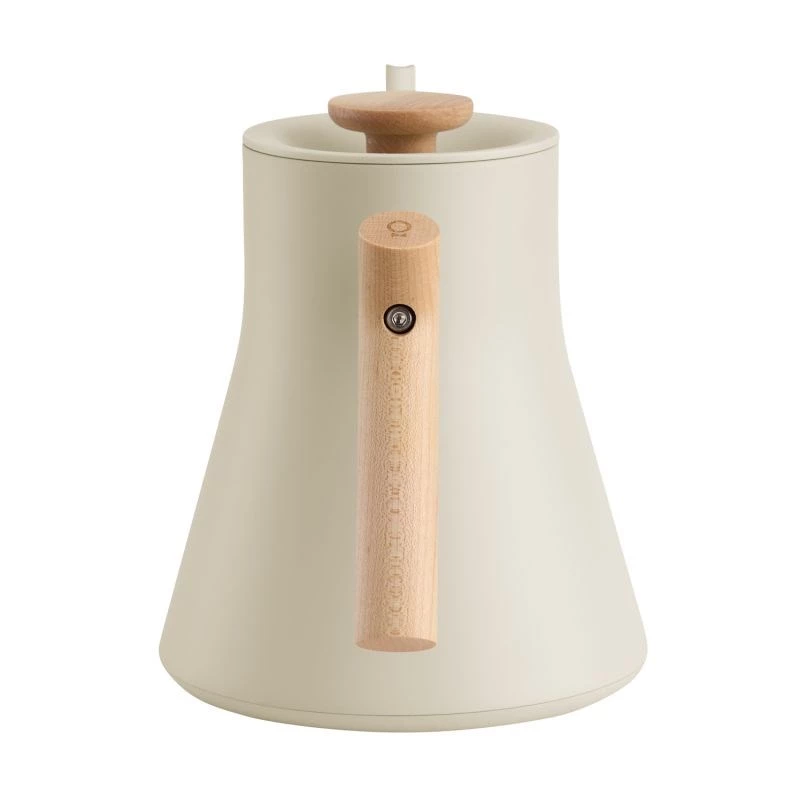 Fellow Stagg EKG PRO Bollitore elettrico pour-over 900ml sesamo-beige con manico in legno