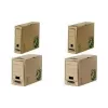 Fellowes BANKERS BOX EARTH scatola archivio, marrone, dorso 150 mm, cartone 100% riciclato, lembo richiudibile, 1 pezzo (4473202)