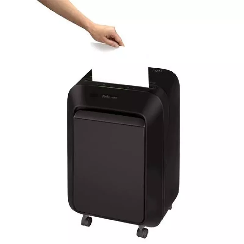Fellowes Powershred LX211 Distruggidocumenti micro-taglio, nero, 15 fogli, 23 litri