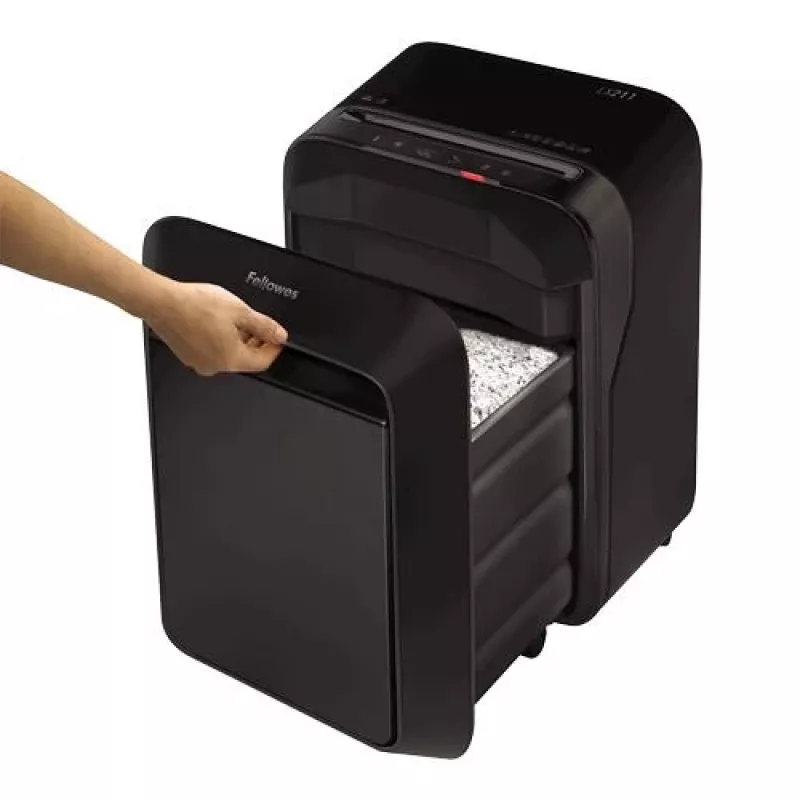 Fellowes Powershred LX211 Distruggidocumenti micro-taglio, nero, 15 fogli, 23 litri