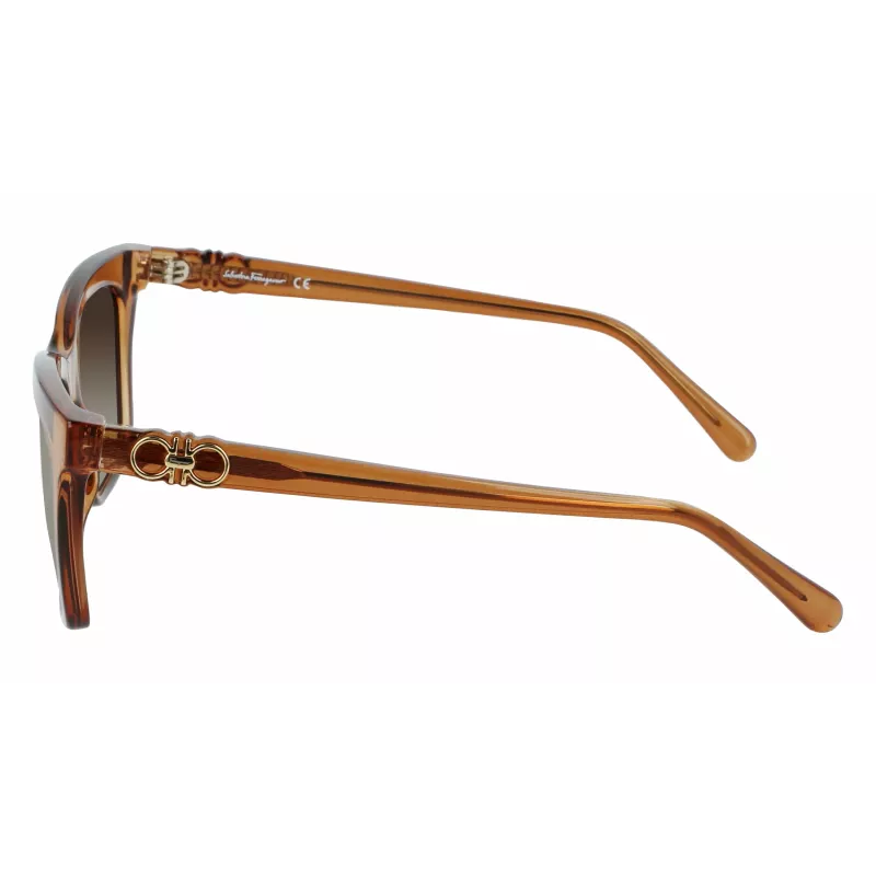 FERRAGAMO SF1027S-210 Occhiali da Sole Donna Havana Marrone 55mm