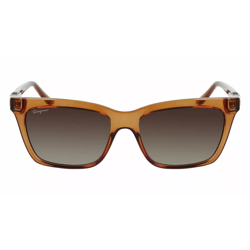 FERRAGAMO SF1027S-210 Occhiali da Sole Donna Havana Marrone 55mm