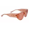 Ferragamo SF1077S-838 Occhiali da sole unisex Pilot Shiny Rose Gold Brown Gradient 56/13/140 mm