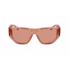 Ferragamo SF1077S-838 Occhiali da sole unisex Pilot Shiny Rose Gold Brown Gradient 56/13/140 mm