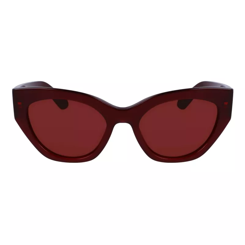 FERRAGAMO SF1107S552065 Donna Occhiali da sole Rettangolari in Acetato Havana Brown Gradient 55/20/140 mm