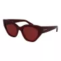 FERRAGAMO SF1107S552065 Donna Occhiali da sole Rettangolari in Acetato Havana Brown Gradient 55/20/140 mm