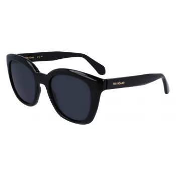 FERRAGAMO SF2000S522100 Occhiali da sole donna Havana montatura in acetato lenti grigie sfumate 52/21/145 mm