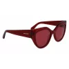FERRAGAMO SF2004S-618 Occhiali da sole donna a farfalla havana acetato marrone lente sfumata 53/18/140 mm