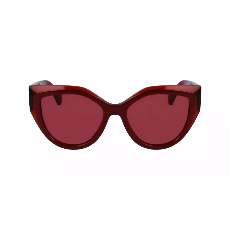 FERRAGAMO SF2004S-618 Occhiali da sole donna a farfalla havana acetato marrone lente sfumata 53/18/140 mm