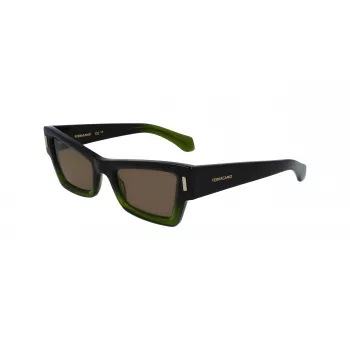 FERRAGAMO SF2006S-316 Occhiali da sole donna havana acetato marrone sfumato 53mm