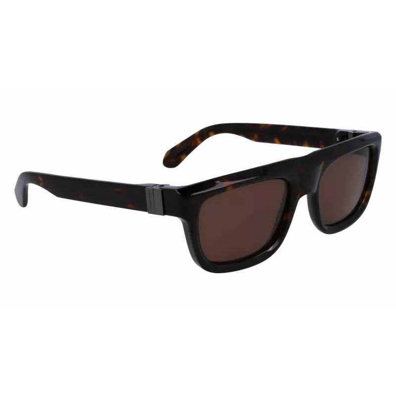 FERRAGAMO SF2009S-242 Occhiali da sole uomo squadrati in acetato havana marrone sfumato 56/21/145 mm