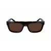 FERRAGAMO SF2009S-242 Occhiali da sole uomo squadrati in acetato havana marrone sfumato 56/21/145 mm