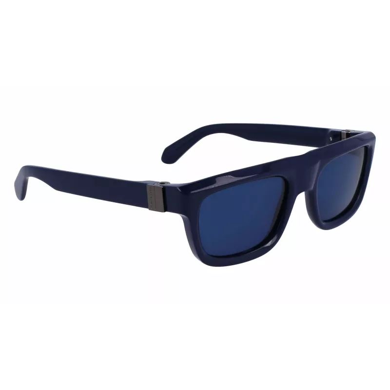 FERRAGAMO SF2009S-414 Uomo Occhiali da sole Rettangolari in Acetato - Lenti Marroni - 56/21/145 mm