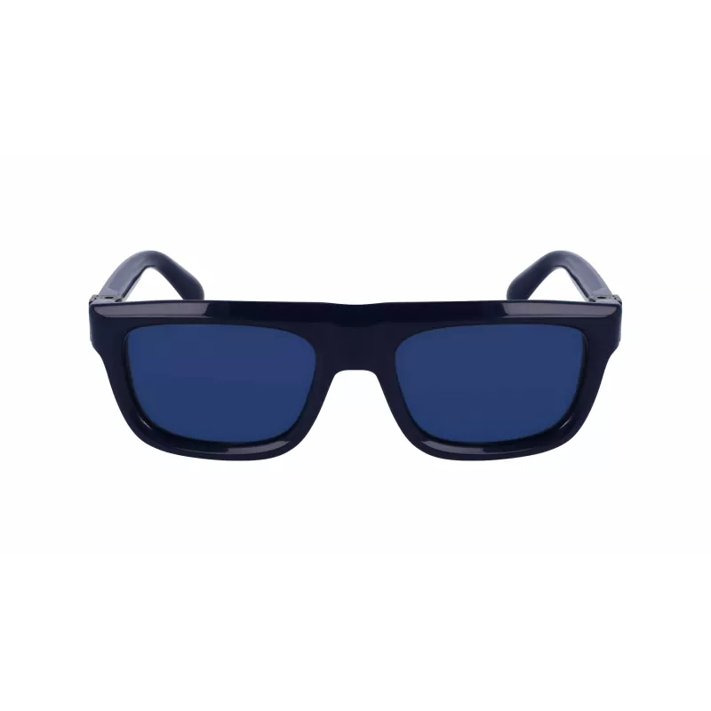 FERRAGAMO SF2009S-414 Uomo Occhiali da sole Rettangolari in Acetato - Lenti Marroni - 56/21/145 mm