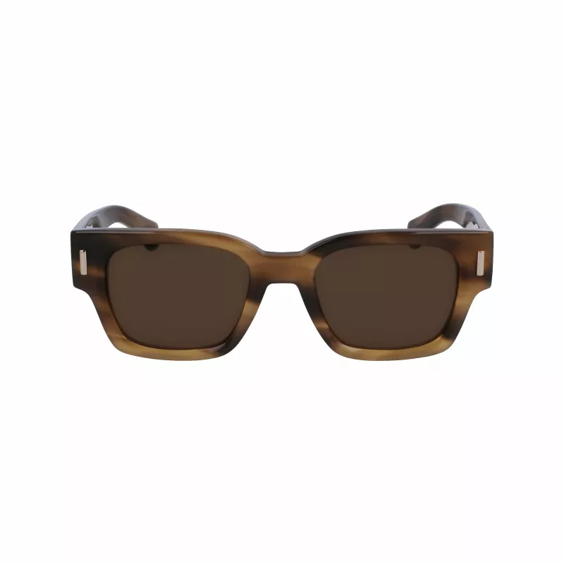 Ferragamo SF2010S-319 Occhiali da sole uomo verde havana quadrati acetato 52mm
