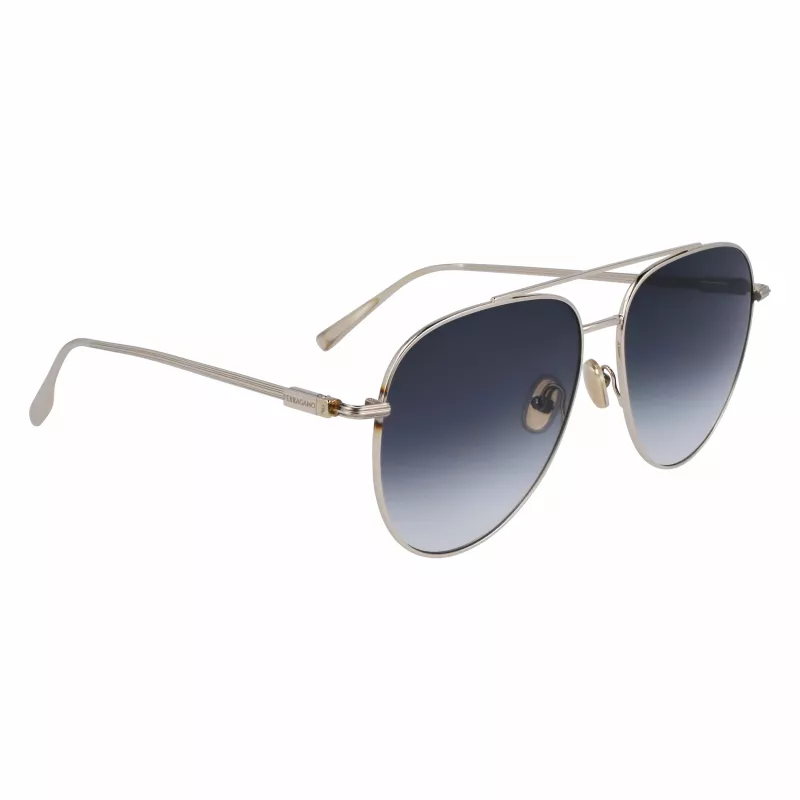 FERRAGAMO SF308S-715 Occhiali da sole Uomo Havana Marrone Acetato 61mm
