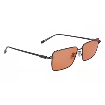Occhiali da sole uomo Ferragamo SF309S5715017 - montatura in acetato nera, lenti in policarbonato grigie, 57 mm