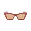 FERRAGAMO SF929S-209 Occhiali da sole da donna Havana Farfalla Acetato Marrone sfumato 55/17/145 mm