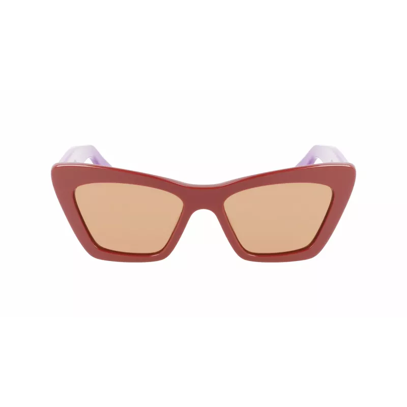 FERRAGAMO SF929S-209 Occhiali da sole da donna Havana Farfalla Acetato Marrone sfumato 55/17/145 mm