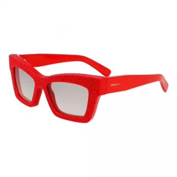 Ferragamo Occhiali da sole donna SF2045SR52176 montatura acetato rettangolare lenti marroni sfumate 52/17/140 mm