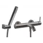 FERRO BCK11GM miscelatore a parete per vasca con set doccia, Gun Metal