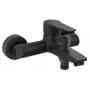 FERRO Rennto BNT1BL Miscelatore a parete a 2 fori per vasca, nero opaco, monocomando, ottone, cartuccia in ceramica 35 mm, portata beccuccio 170 mm, interasse 150 mm, G1/2 inch