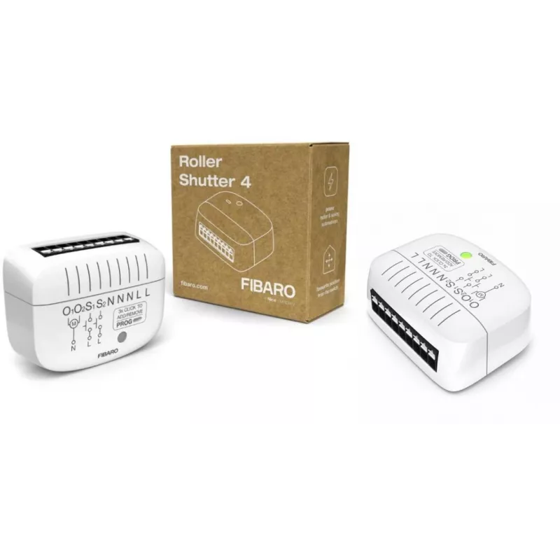 Fibaro FGR-224 Roller Shutter 4 modulo Z-Wave Plus per controllo tapparelle e avvolgibili