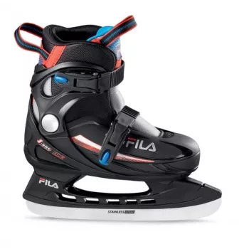 Fila J-One Ice HR pattini da hockey su ghiaccio junior, nero/rosso/blu, EU 31-35