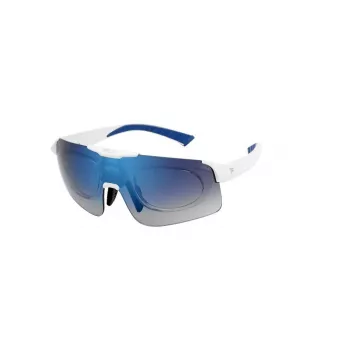 FILA uomo occhiali da sole shield SFI127996VCB - montatura nera, lente fumé, UV400