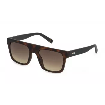 FILA Occhiali da sole da uomo SFI098-530878 nero rettangolari 53mm