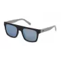 FILA Occhiali da sole da uomo SFI098-53968X Rettangolari Montatura nera Lenti grigie 53/20/145 mm