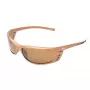 FILA SF004-62C3 Occhiali da sole rettangolari unisex - montatura nera lenti grigie 62/16/125 mm