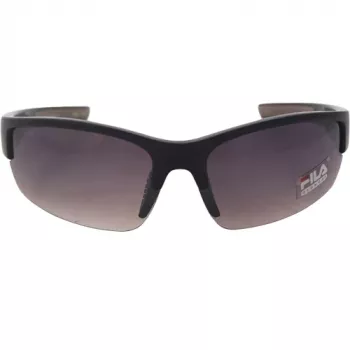 FILA SF215-71PC1 Occhiali da sole uomo - montatura nera, lenti grigie, protezione UV400