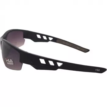 FILA SF215-71PC1 Occhiali da sole uomo - montatura nera, lenti grigie, protezione UV400