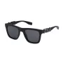 FILA SF9416-510U28 Occhiali da sole rettangolari uomo - montatura nera/grigia - lenti in policarbonato grigie - protezione UV400