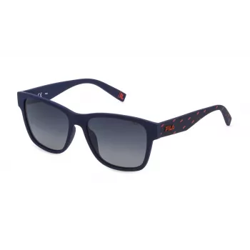 FILA SFI118-55V15P Occhiali da sole polarizzati rettangolari uomo - Nero/grigio