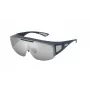 FILA SFI126-996QSP Occhiali da sole sportivi uomo - Montatura nera, protezione UV400