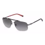 FILA SFI210-610568 Occhiali da sole uomo - Montatura nera, lenti grigie, protezione UV400