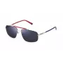 FILA SFI210V60E70B occhiali da sole uomo rettangolari havana in acetato con lenti in policarbonato marroni 60/16/145 mm
