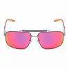 FILA SFI210V60K56R Occhiali da sole da uomo - Montatura nera, lenti grigie, 61 mm
