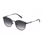 FILA SFI217-52531Y Occhiali da sole unisex - montatura nera, lenti grigie, 52 mm