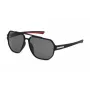 FILA SFI301-60U28P Occhiali da sole da uomo polarizzati, nero/grigio, 60/14/140 mm
