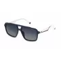 FILA SFI460-57D82P Occhiali da sole unisex, montatura nera, lenti grigie polarizzate, 57 mm