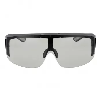 FILA Occhiali da sole unisex SFI126-99U28F stile shield montatura nera lenti smoke UV400